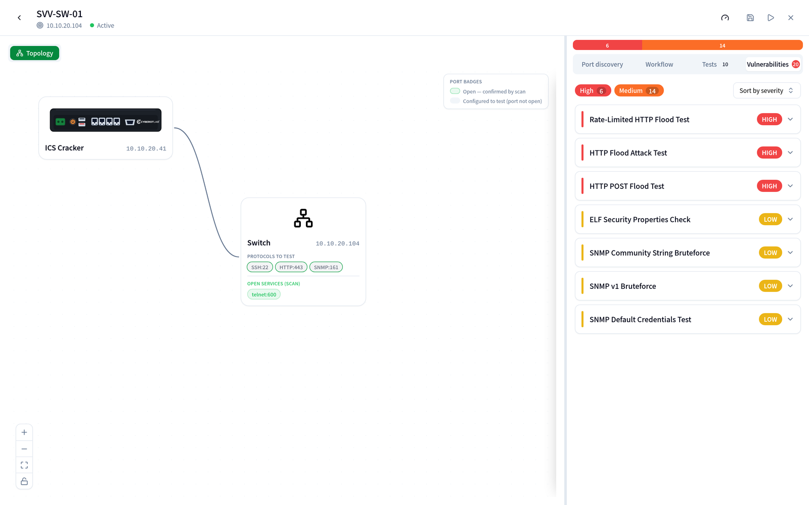 Watch it live — Case workspace — findings